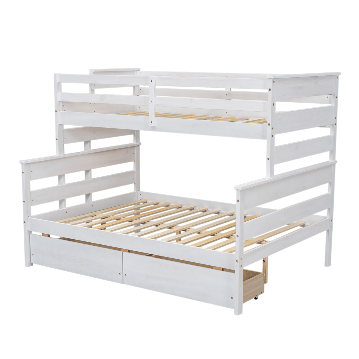 Twin over Full Bunk Bed White