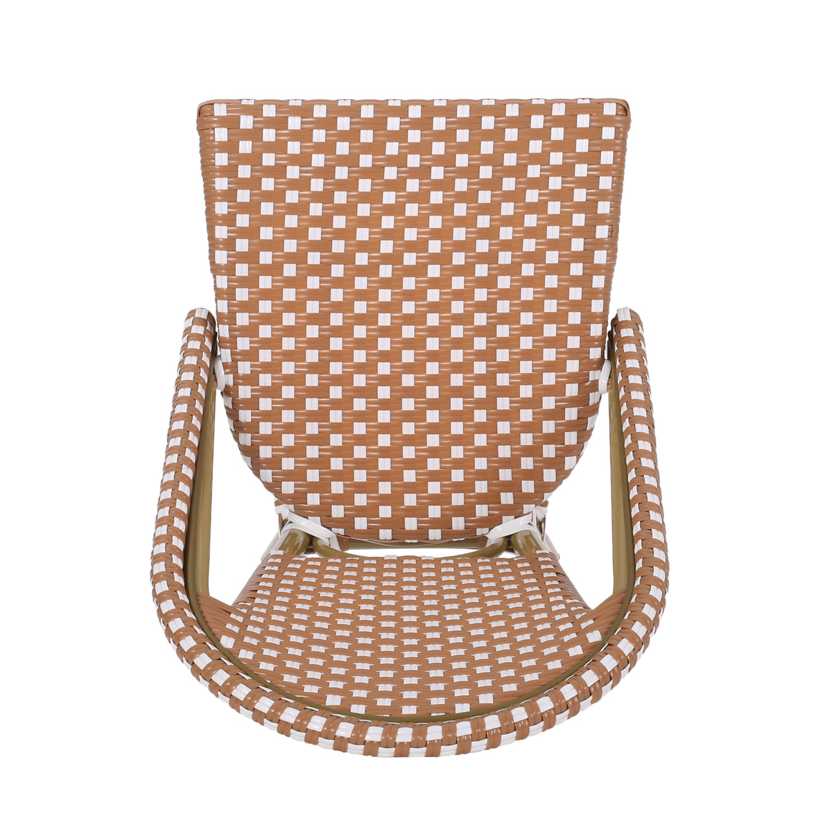 Aluminum Wicker Bar Stool Set of 2