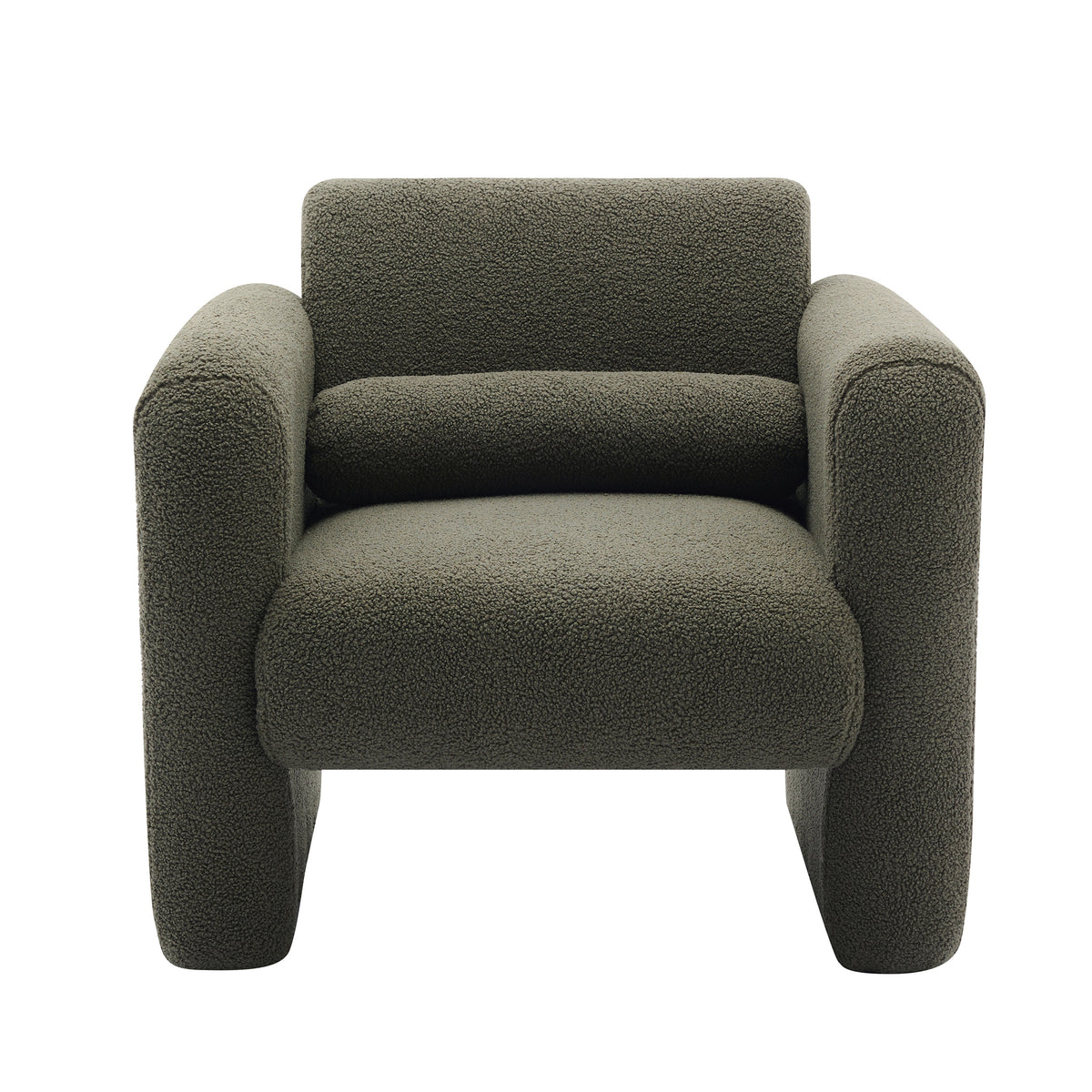Sheepskin Armchair in Seaweed Green