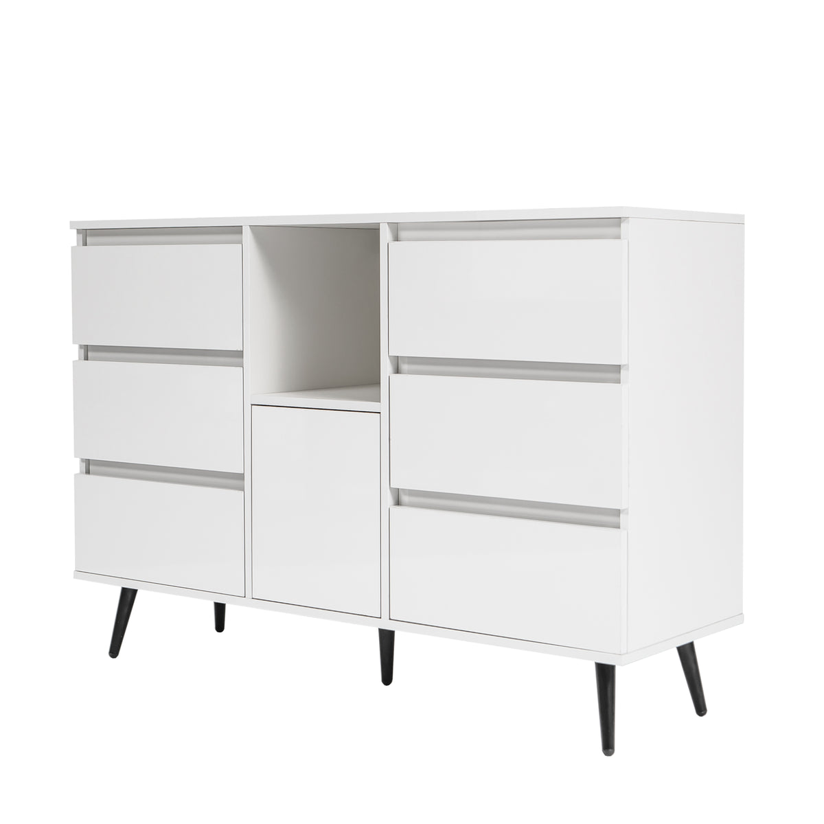 Modern LED Sideboard Cabinet White Gloss