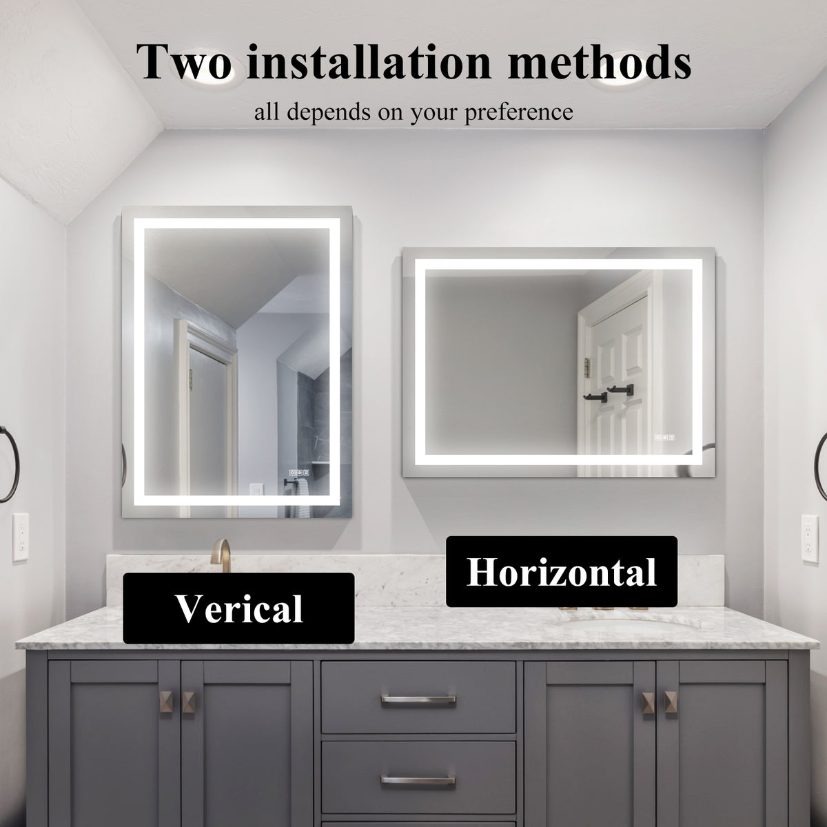 LED Vanity Mirror 48x36