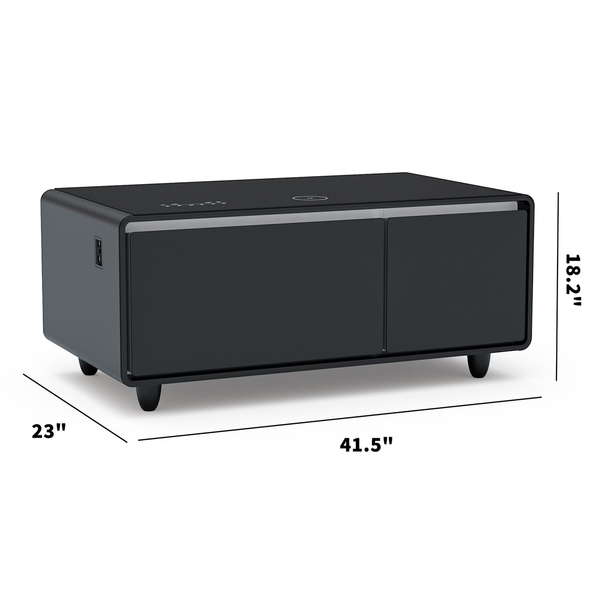 Smart Coffee Table with Bluetooth & USB Charging