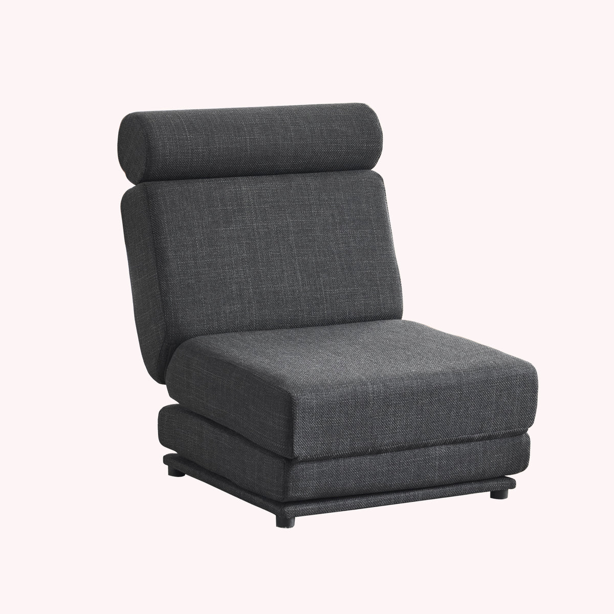 Single Sofa Bed Foldable Gray