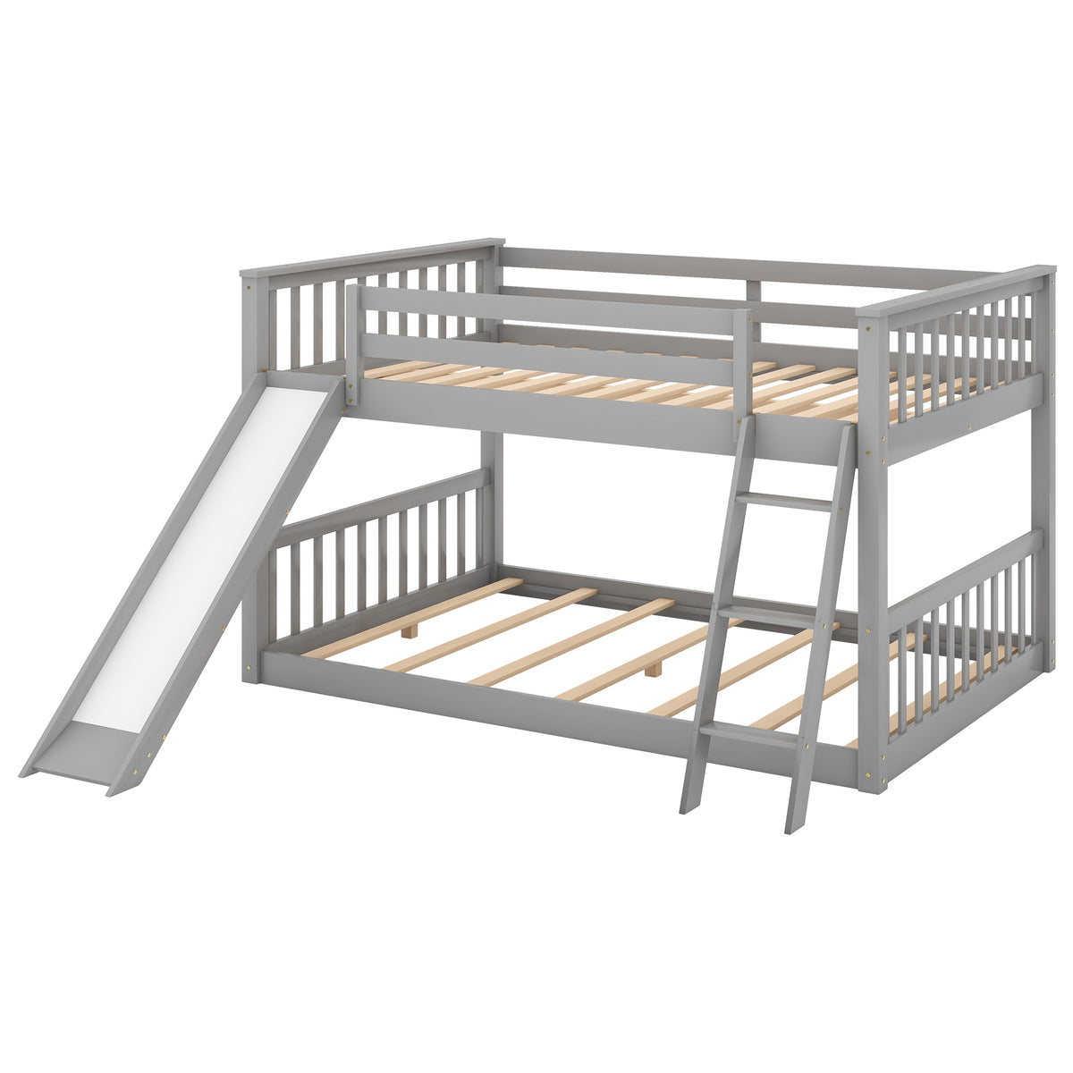 Full Bunk Bed Gray