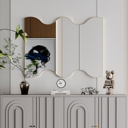 30x35” Rectangular Wall Mirror – Black Frame