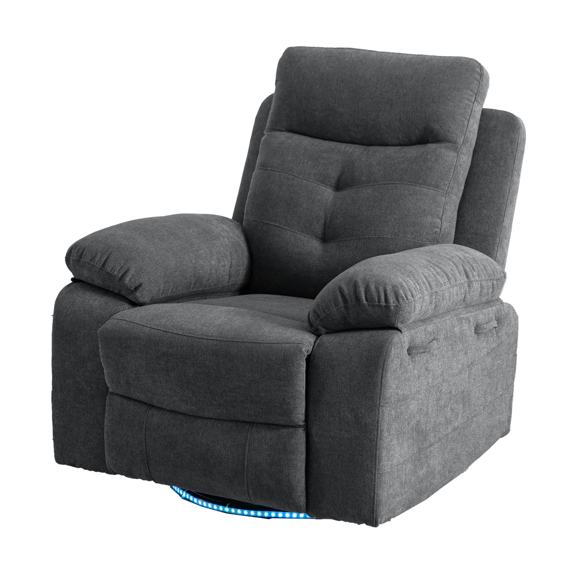 Electric Recliner Chair with LED Lighting Gray
