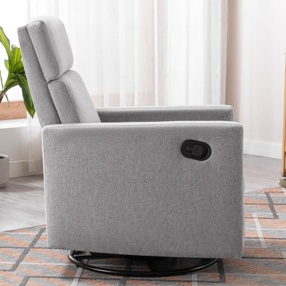 Upholstered Rocker Chair Gray