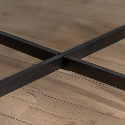 Thread Pattern Round Coffee Table Bronze