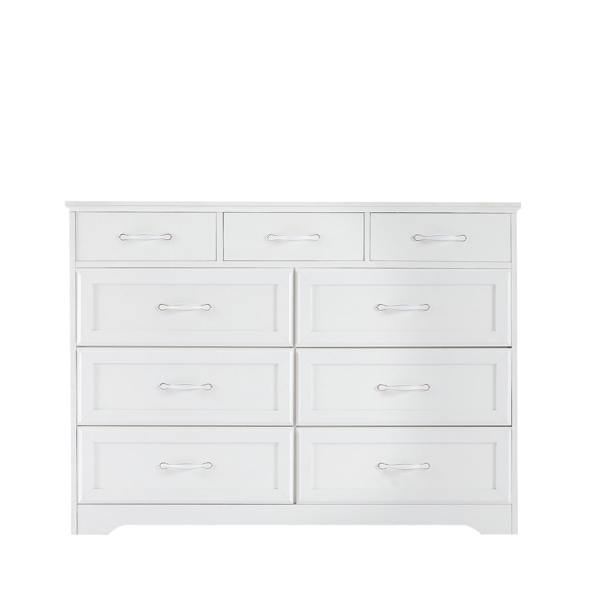 8-Drawer Bedroom Dresser – White