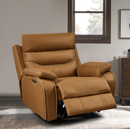 Dual-Motor Power Recliner – Coffee Brown