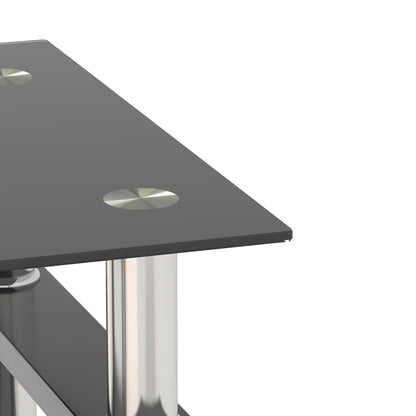 Black Glass Coffee Table – Square