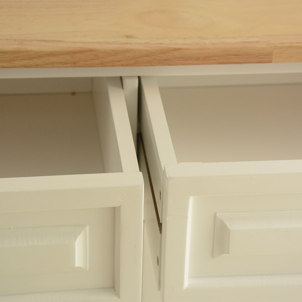 Kitchen Cart with Wood Countertop