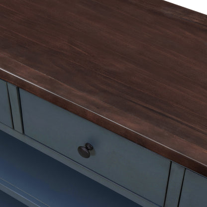Retro Console Table Navy