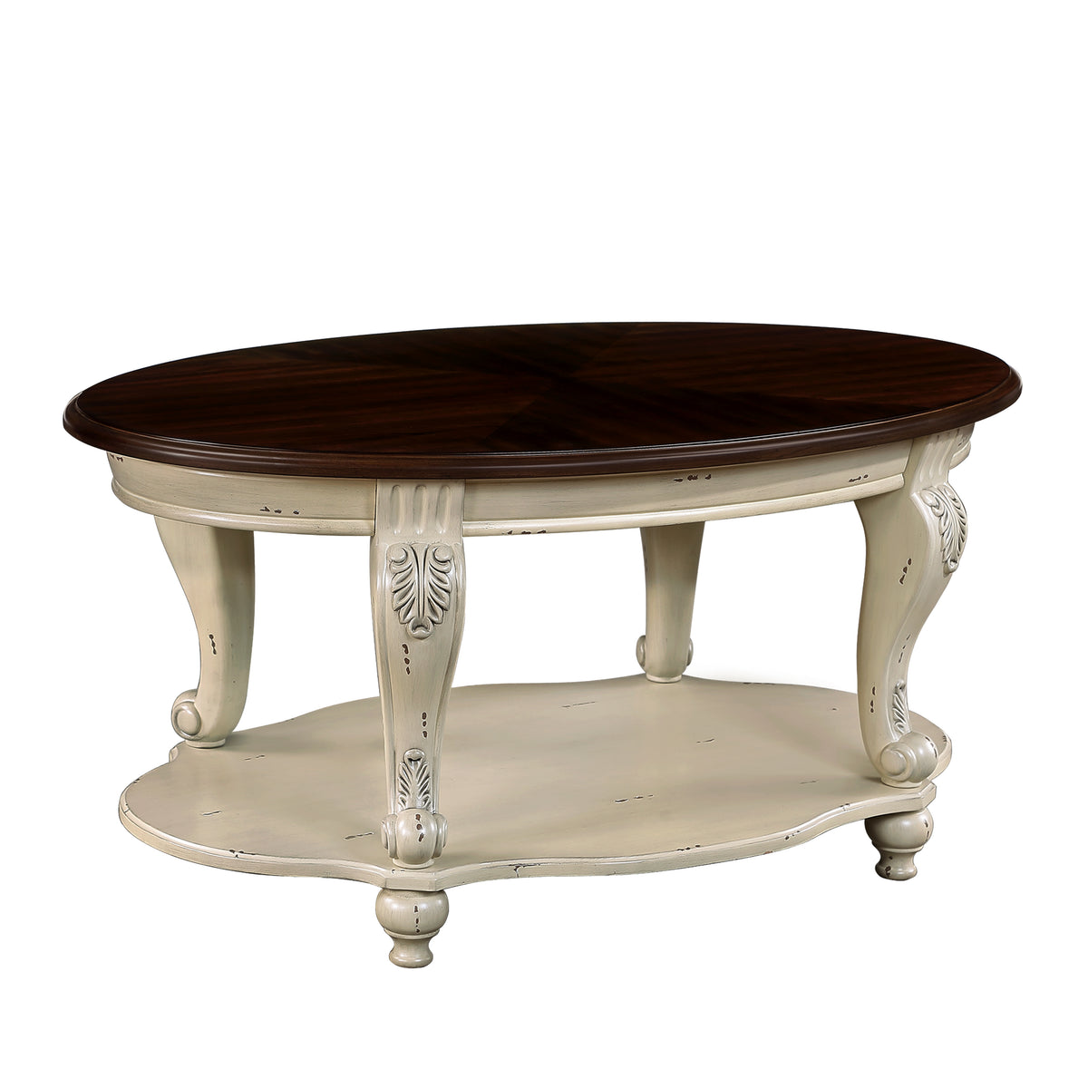 Oval Coffee Table White