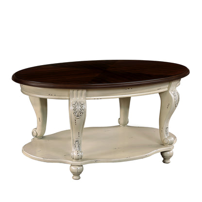 Oval Coffee Table White