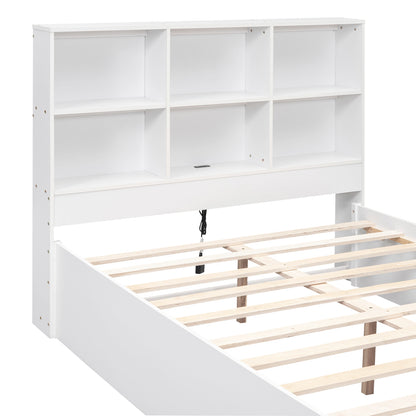 Full Storage Bed White