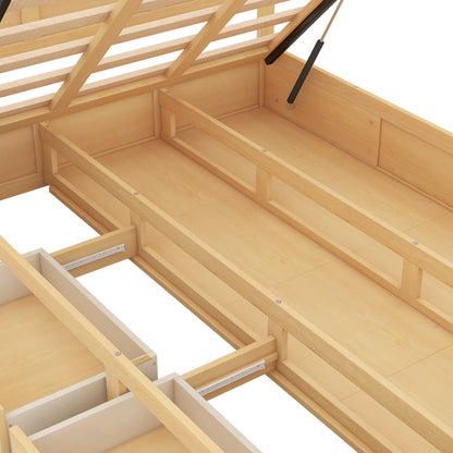 Full Wood Platform Bed