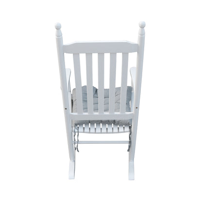 Wooden Porch Rocking Chair White
