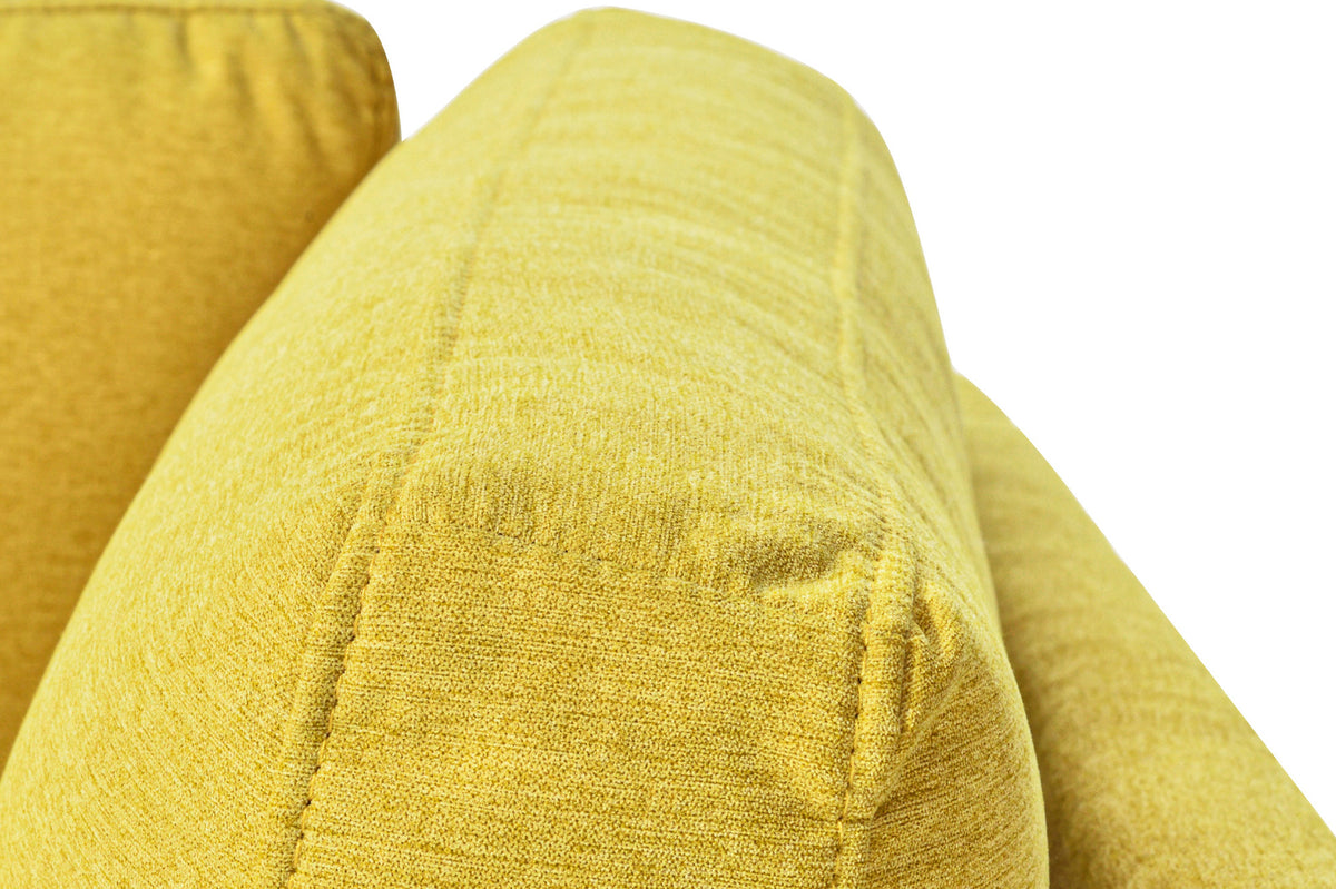 Mid-Century Fabric Chaise Lounge Beige