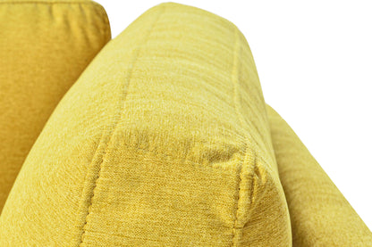 Mid-Century Fabric Chaise Lounge Beige