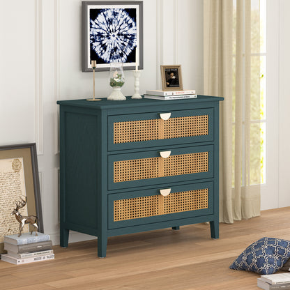 Rattan Storage Cabinet 3-Drawer
