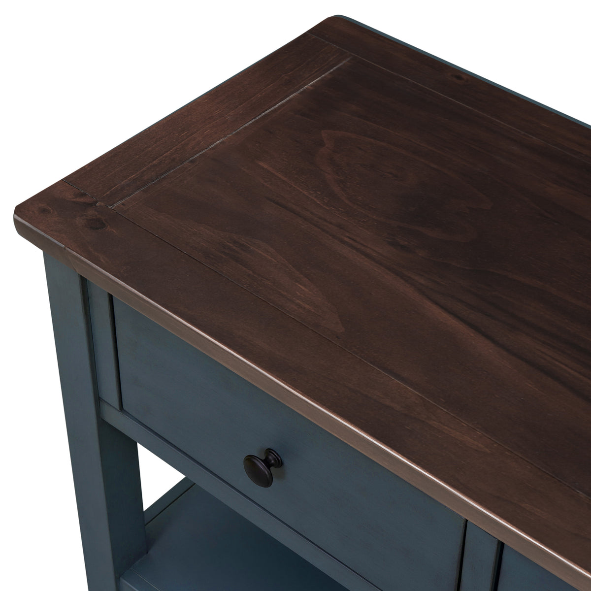 Retro Console Table Navy