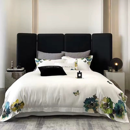 Marigold 800 TC Egyptian Cotton Duvet Set - White
