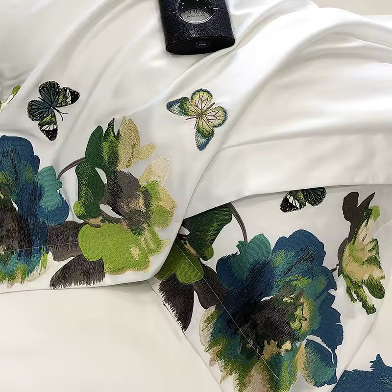 Marigold 800 TC Egyptian Cotton Duvet Set - White