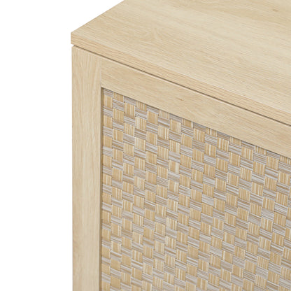 Rattan 4-Door Sideboard Natural
