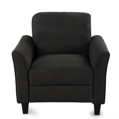 Recliner Armchair Black Finish