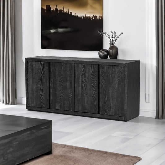 U-Style Sideboard with Ash Veneer Finish