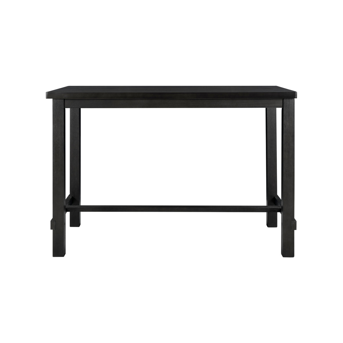 Espresso 5-Piece Counter Height Dining Set – Solid Wood Table with Upholstered Chairs