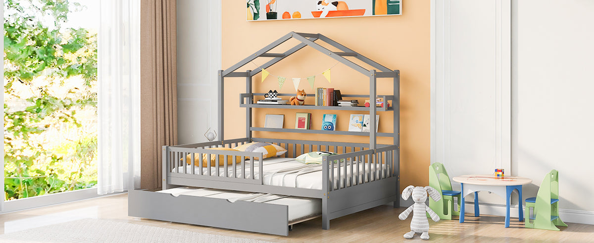 Full House Bed Gray