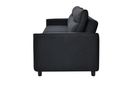 Convertible Sofa Bed with Pullout Black