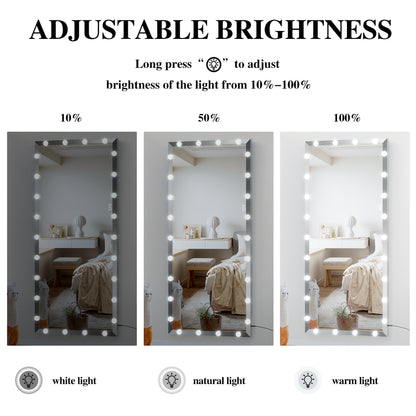 Hollywood LED Vanity Mirror White