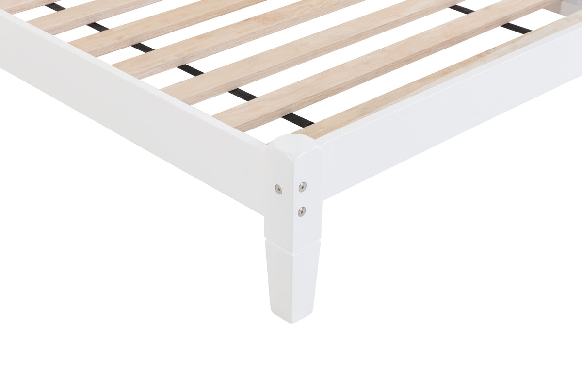 Twin Upholstered Bed with Button Headboard