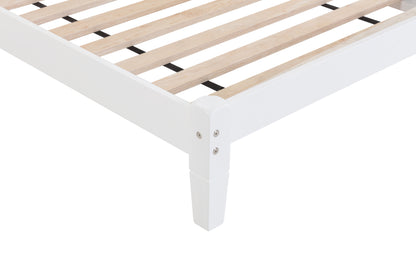 Twin Upholstered Bed with Button Headboard