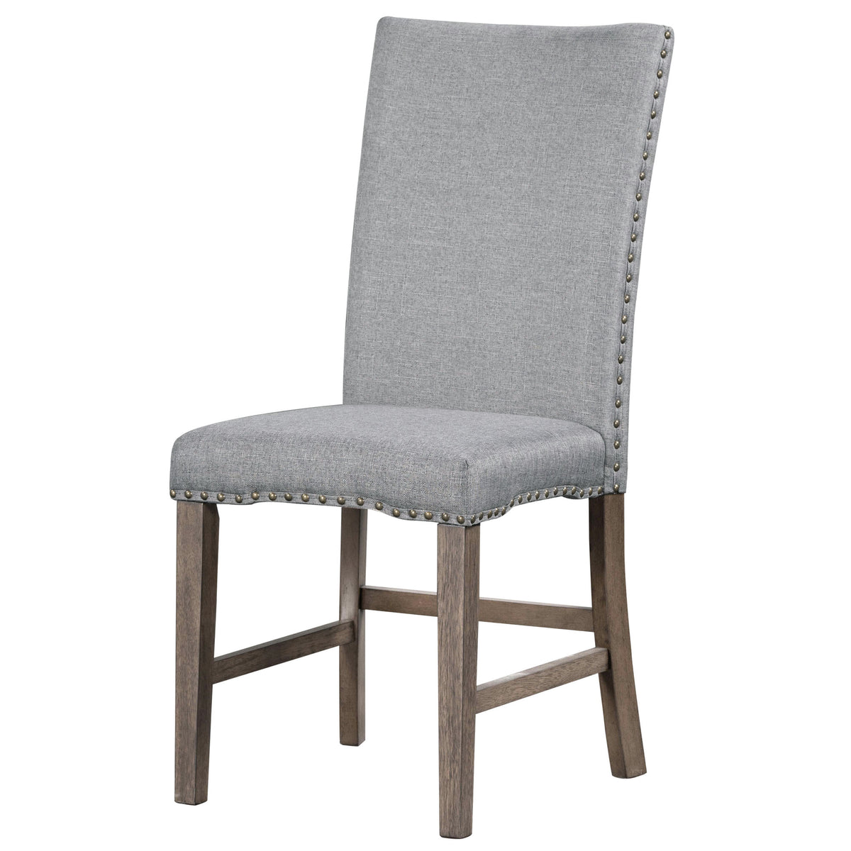 Dining Set with Cushioned Chairs Brown