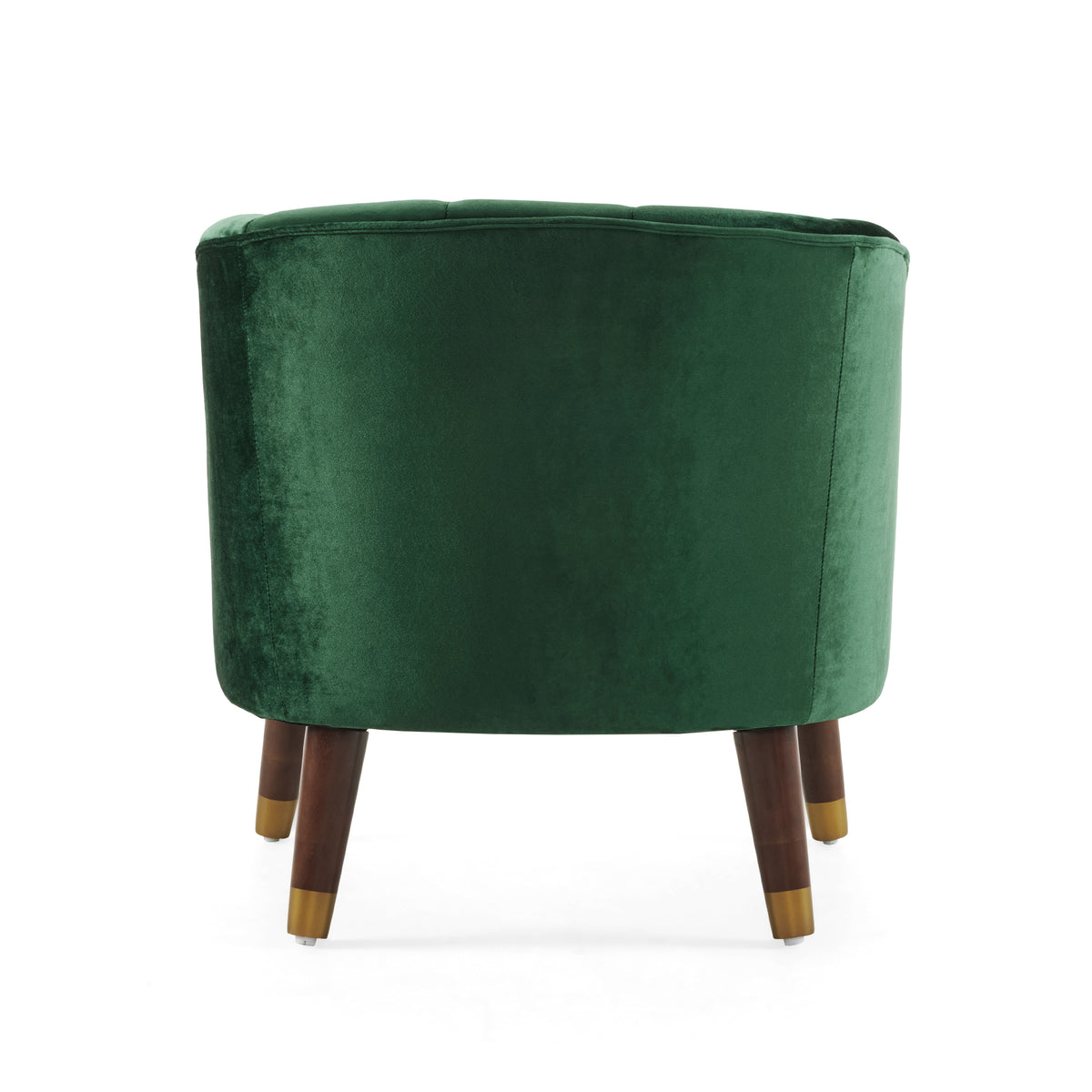 Upholstered Barrel Accent Chair Gray