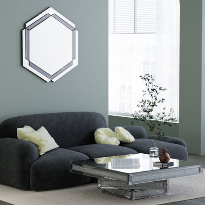 Round Wall Mirror – Silver Frame