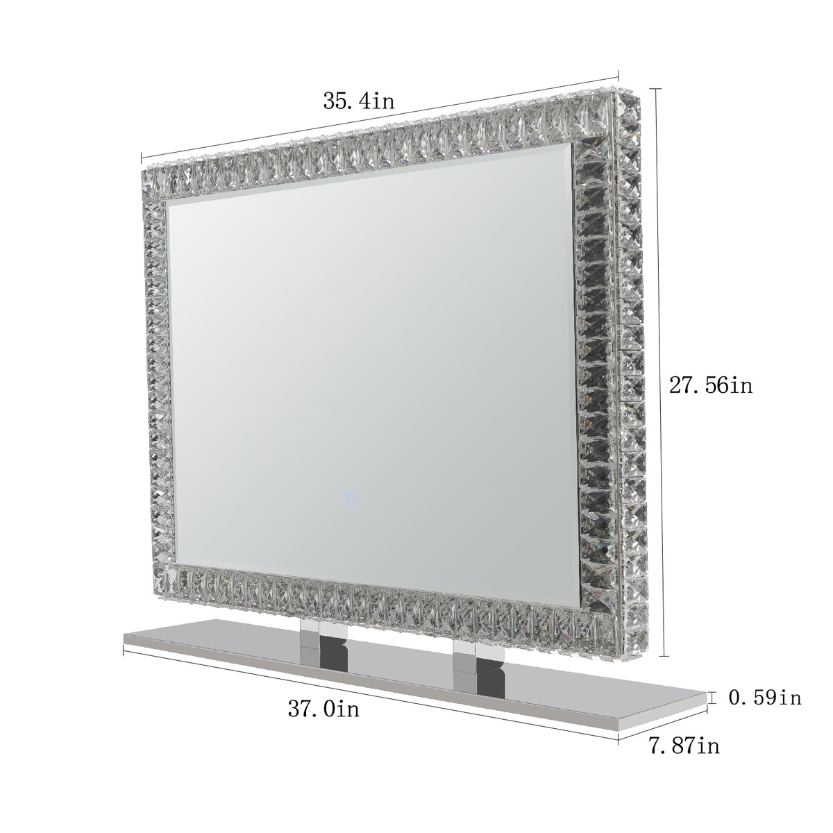 LED Crystal Mirror Vanity Light