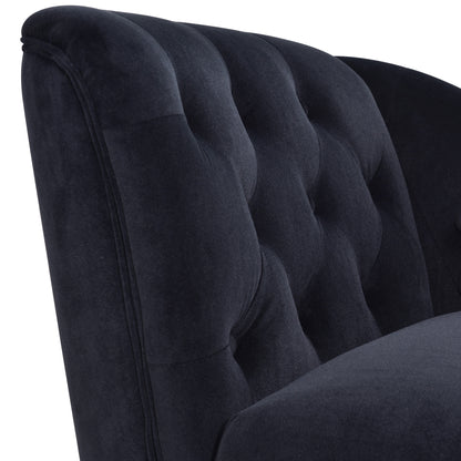 Velvet Cluster Lounge Chair Gray