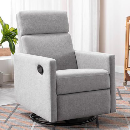 Upholstered Rocker Chair Gray