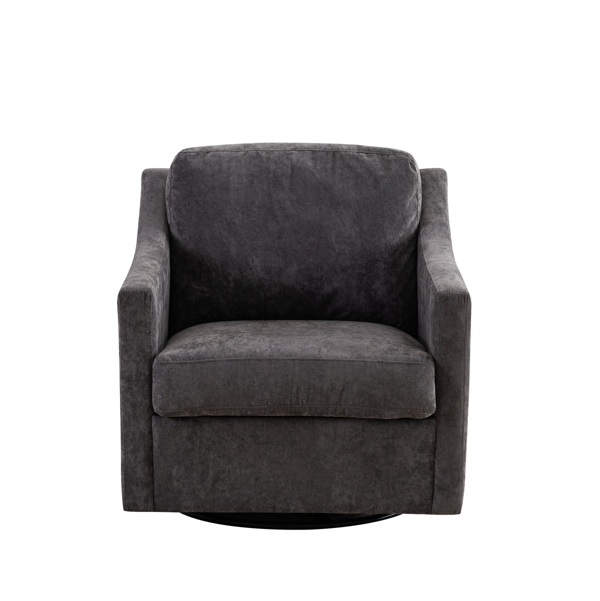 Large Swivel Accent Chair Gray