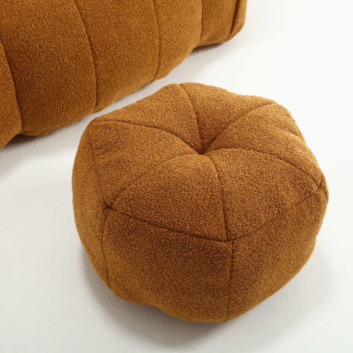 High Resilience Foam Bean Bag Sofa with Footrest