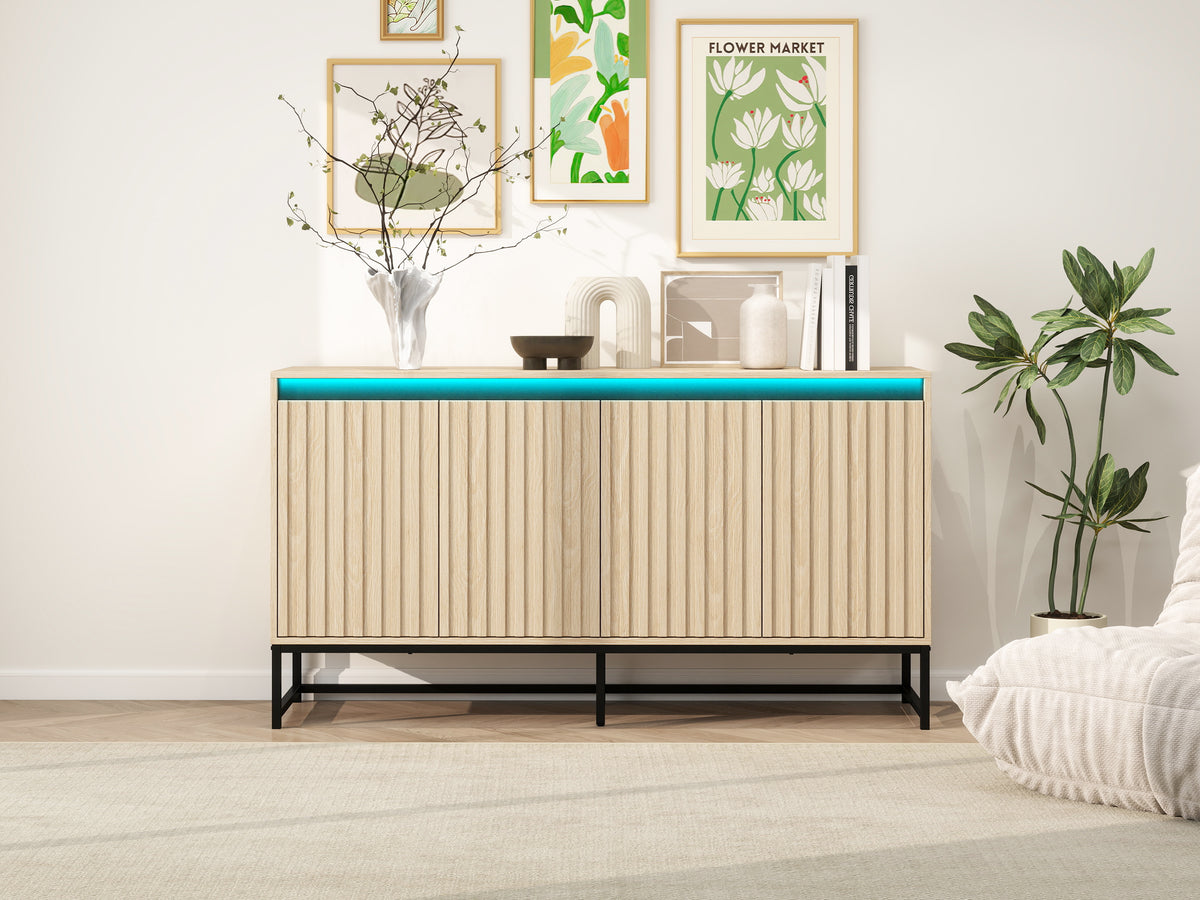 Engraved 4-Door Storage Cabinet