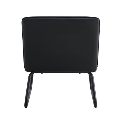 Black Armless Lounge Chair – Black Legs
