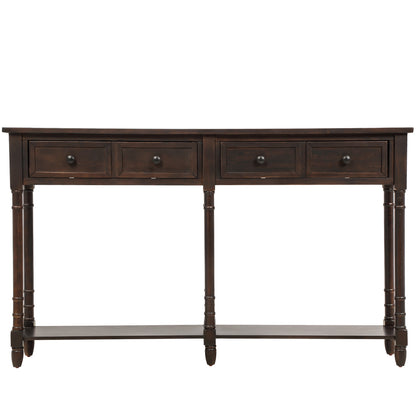 Console Table with Storage Espresso