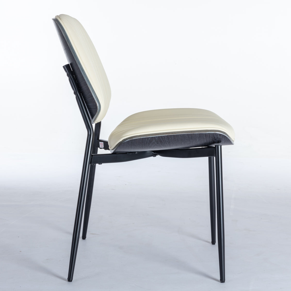 Retro Linen Dining Chairs Set of 2 Beige