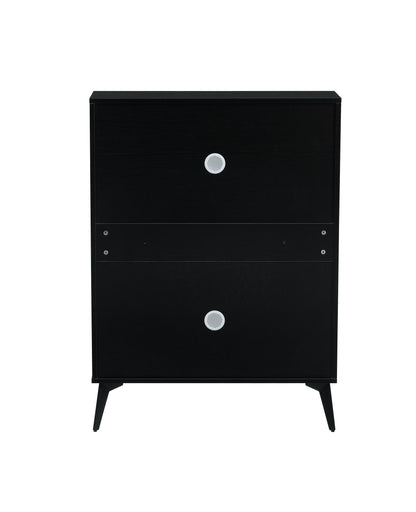 Black Shoe Storage Cabinet